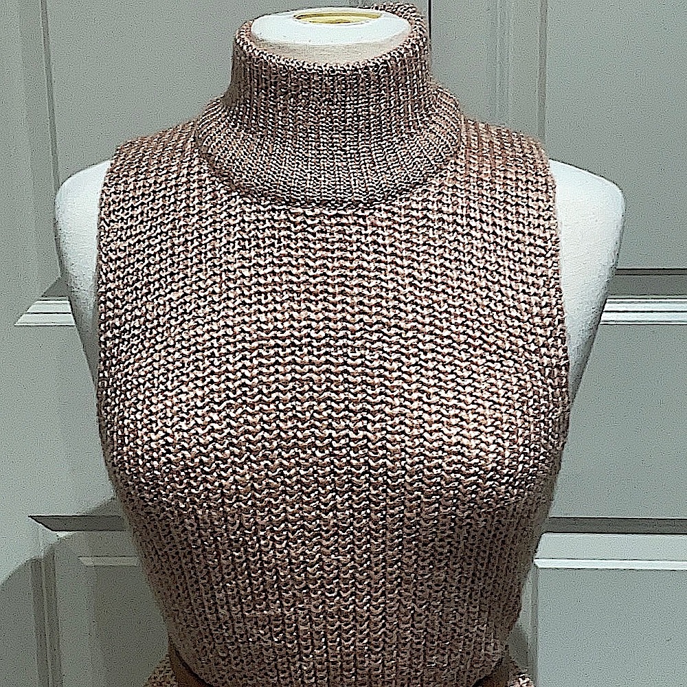 Obey Sleeveless Mock Neck Sweater